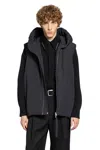 Jil Sander Man Black Vests In Black