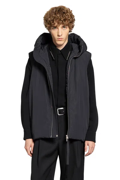 Jil Sander Man Black Vests