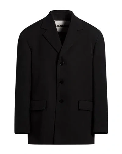 Jil Sander Man Blazer Black Size 36 Wool