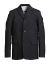 Jil Sander Oversized Wool Jacket Flap Pockets In Black