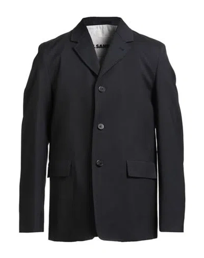 JIL SANDER JIL SANDER MAN BLAZER BLACK SIZE 40 VIRGIN WOOL