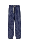 Jil Sander Elasticated Drawstring Waist Pants In Blue