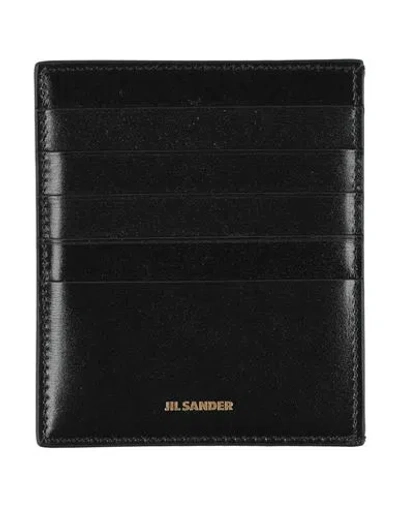 Jil Sander Man Cardholder Black Size - Calfskin
