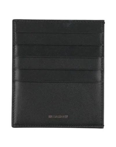 Jil Sander Man Cardholder Black Size - Cow Leather
