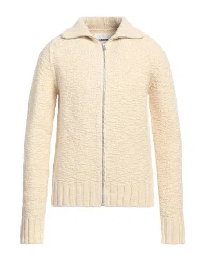 Jil Sander+ Man Cardigan Beige Size 40 Wool
