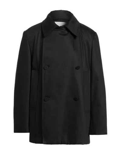 Jil Sander Man Coat Black Size 40 Cotton