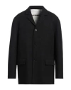 Jil Sander Oversized Wool Jacket Flap Pockets In Black