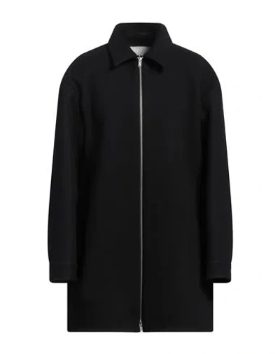 Jil Sander Man Coat Black Size 46 Wool