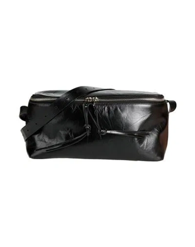 Jil Sander Man Cross-body Bag Black Size - Cow Leather