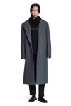 Jil Sander Wool Gabardine Tailored Coat In Gray