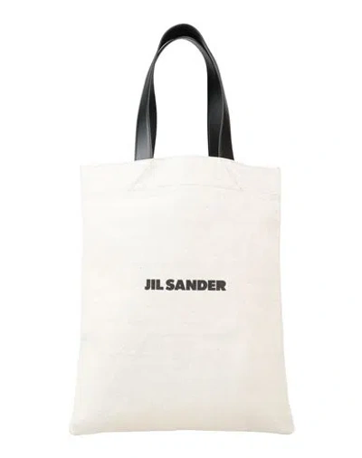 JIL SANDER JIL SANDER MAN HANDBAG IVORY SIZE - COTTON, LINEN, COW LEATHER