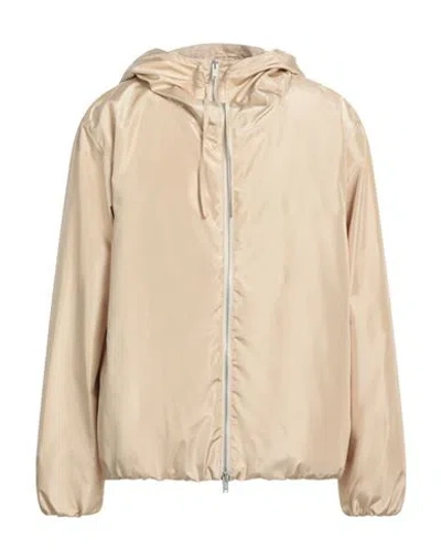 Jil Sander Man Jacket Beige Size 42 Polyester In Neutral