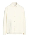 Jil Sander Man Jacket Cream Size 38 Cotton In White