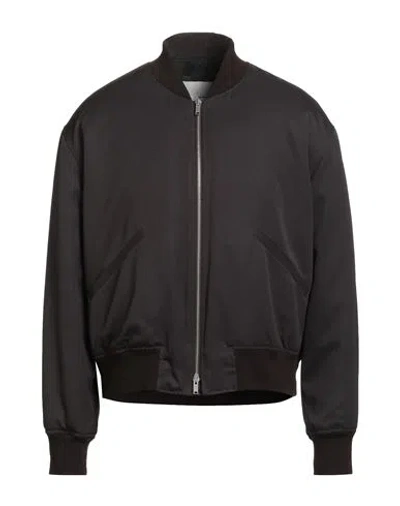Jil Sander Man Jacket Dark Brown Size 40 Virgin Wool