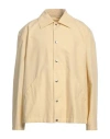 Jil Sander Man Jacket Light Yellow Size 44 Cotton