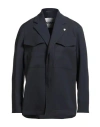 Jil Sander Man Jacket Midnight Blue Size 40 Wool In Blue
