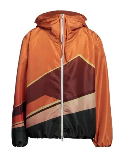 Jil Sander Man Jacket Orange Size 42 Polyester