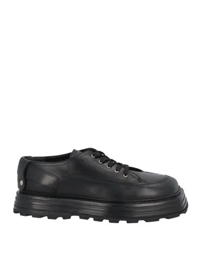 Jil Sander Man Lace-up Shoes Black Size 9 Leather