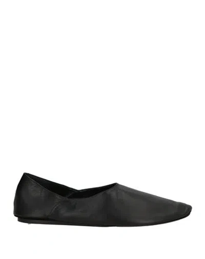 Jil Sander + Man Loafers Black Size 10 Leather