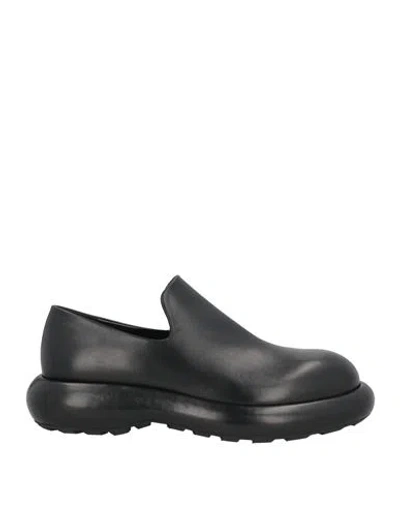 Jil Sander Man Loafers Black Size 9 Leather