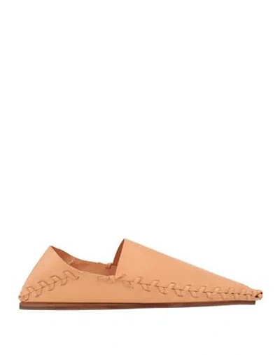 Jil Sander Man Loafers Blush Size 7 Soft Leather In Pink