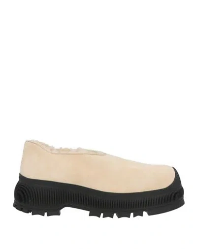 Jil Sander Man Loafers Sand Size 6 Leather