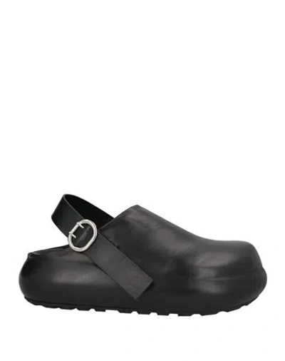 Jil Sander Man Mules & Clogs Black Size 8 Leather