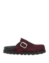 Jil Sander Man Mules & Clogs Plum Size 9 Leather