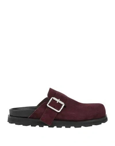 Jil Sander Man Mules & Clogs Plum Size 9 Leather