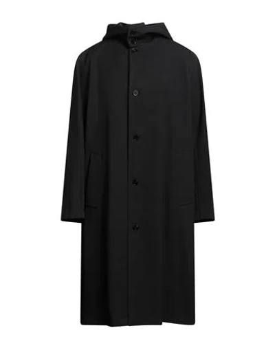 Jil Sander Man Overcoat & Trench Coat Black Size 36 Wool