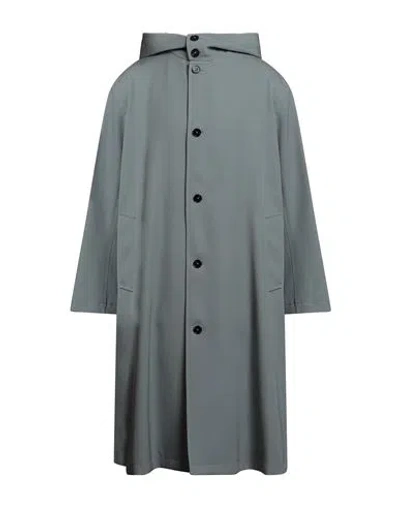 Jil Sander Man Overcoat & Trench Coat Grey Size 36 Wool In Gray