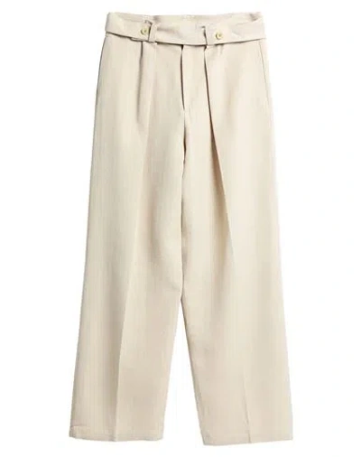 Jil Sander Man Pants Beige Size 32 Viscose, Silk In White