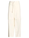 Jil Sander Cargo Trousers Adjustable Belt In White
