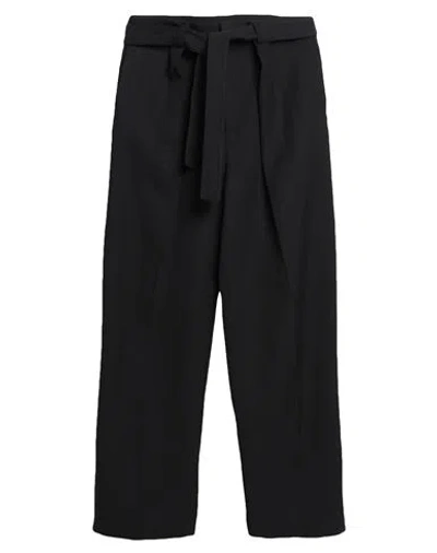 Jil Sander Man Pants Black Size 34 Viscose, Silk