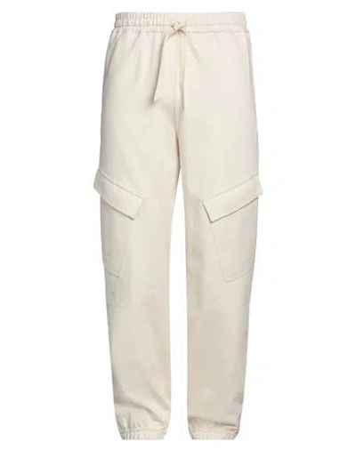 Jil Sander+ Man Pants Cream Size 34 Cotton In White