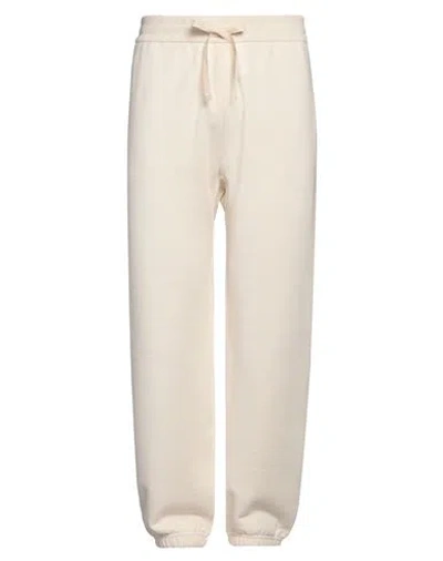 Jil Sander Man Pants Ivory Size L Cotton In White