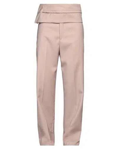 Jil Sander Man Pants Light Brown Size 30 Wool In Pink