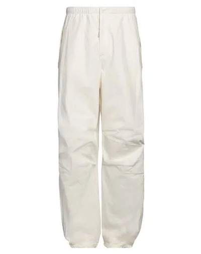 Jil Sander Man Pants Off White Size 34 Cotton