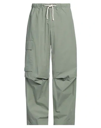 Jil Sander Man Pants Sage Green Size 38 Cotton In Metallic