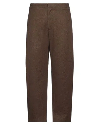 Jil Sander Man Pants Taupe Size 38 Virgin Wool