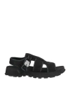 Jil Sander Man Sandals Black Size 11 Soft Leather In Black