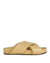Jil Sander Man Sandals Sand Size 9 Soft Leather In Beige