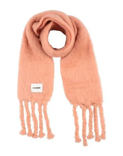 Jil Sander + Man Scarf Blush Size - Mohair Wool, Wool, Polyamide In Pink