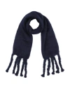 Jil Sander + Man Scarf Midnight Blue Size - Mohair Wool, Wool, Polyamide
