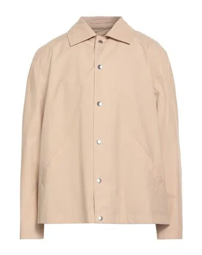 JIL SANDER JIL SANDER MAN SHIRT BEIGE SIZE 38 COTTON
