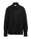 Jil Sander Man Shirt Black Size 42 Wool