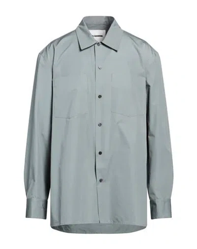 Jil Sander Man Shirt Grey Size 16 ½ Cotton