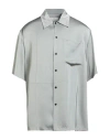 Jil Sander Man Shirt Grey Size 17 ½ Viscose In Gray