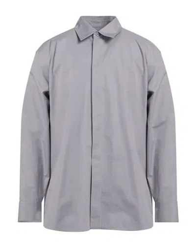 Jil Sander Man Shirt Lilac Size 15 ¾ Cotton In Gray