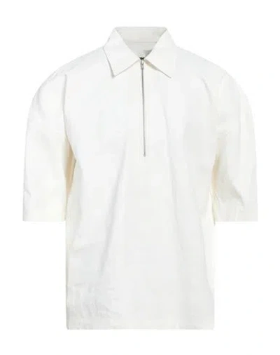 Jil Sander Man Shirt Off White Size 15 ¾ Linen, Cotton